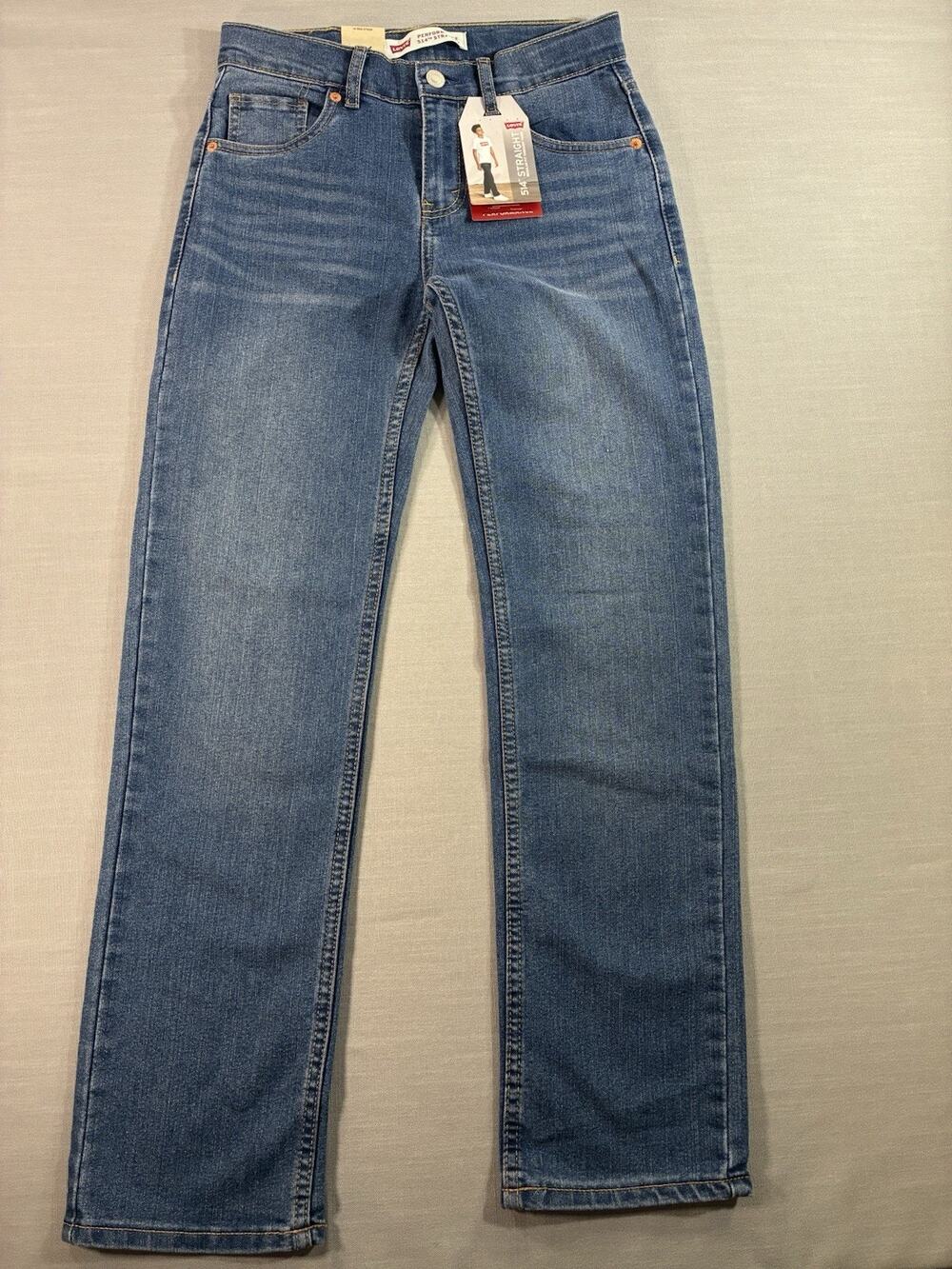 Levi’s 514 Performance Straight Jeans Youth 14 Reg W27 L29 NWT Stretch Denim